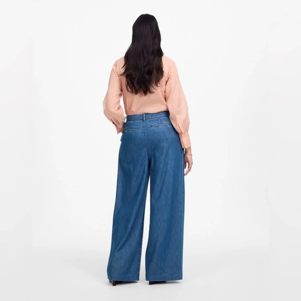 Madewell Blue The Harlow Superwide-Leg Jean in McNair Wash: Airy Denim Edition - Picture 7 of 9